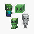 Minecraft Hostile Mobs Stickerpack