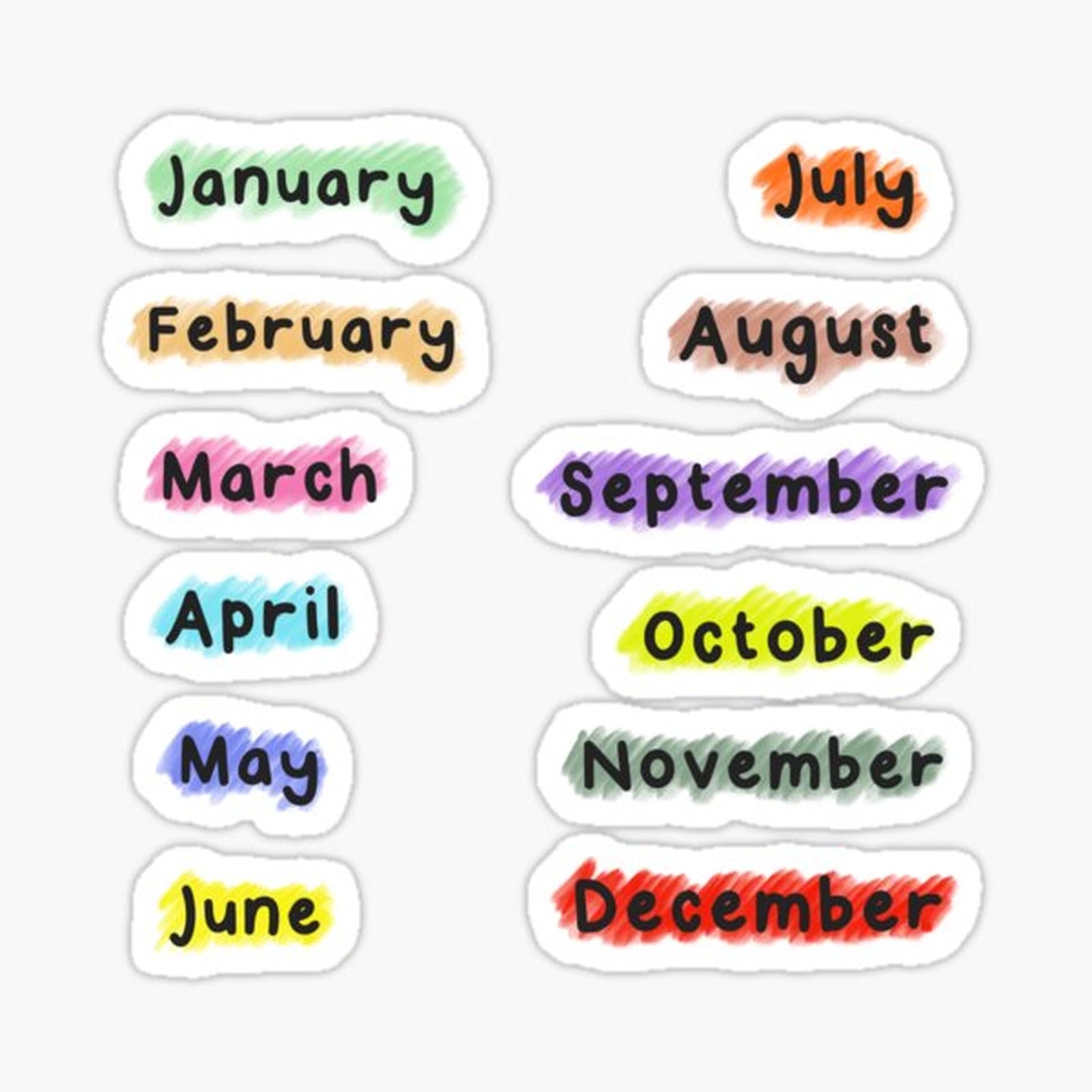 Monthly Stickers
