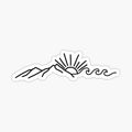 Mountain and Wave