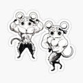 Muscle mice sticker