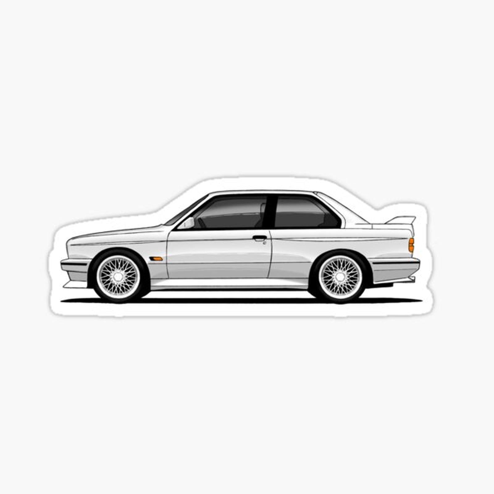 My drawing of the iconic barbarian coupe in white