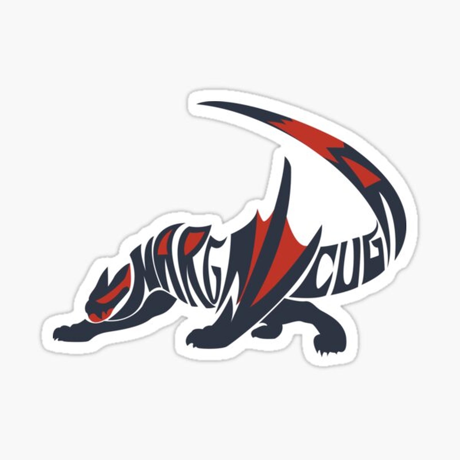 Nargacuga Two-Color Typography