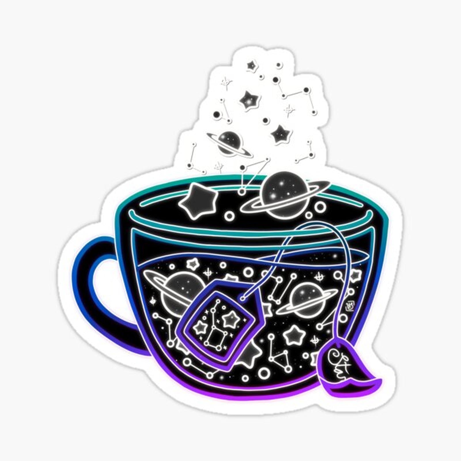 Neon Galaxy Tea