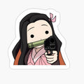 Nezuko gun sticker