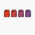Noob Red Color keyboard game design