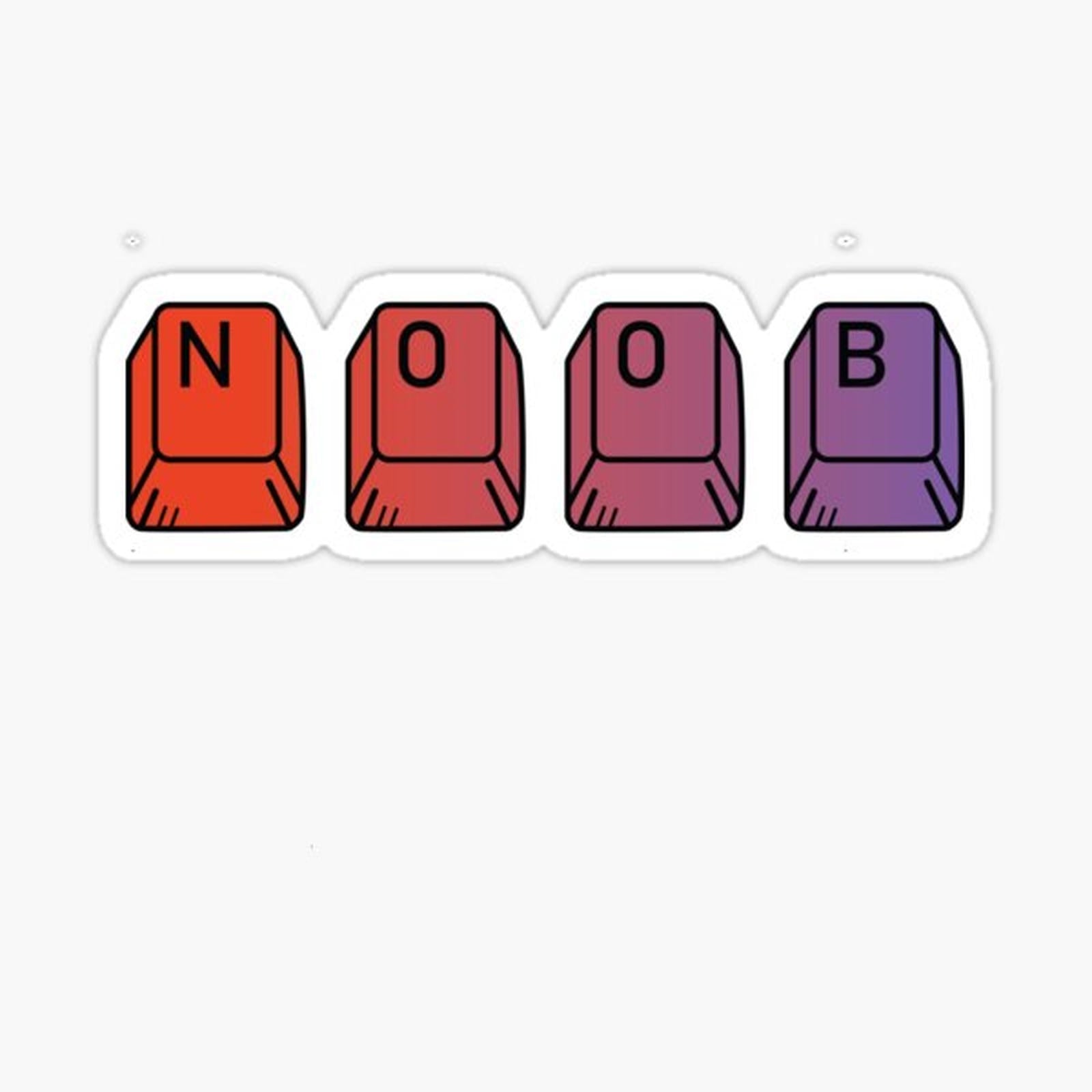 Noob Red Color keyboard game design