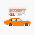 Orange Datsun Sunny GL