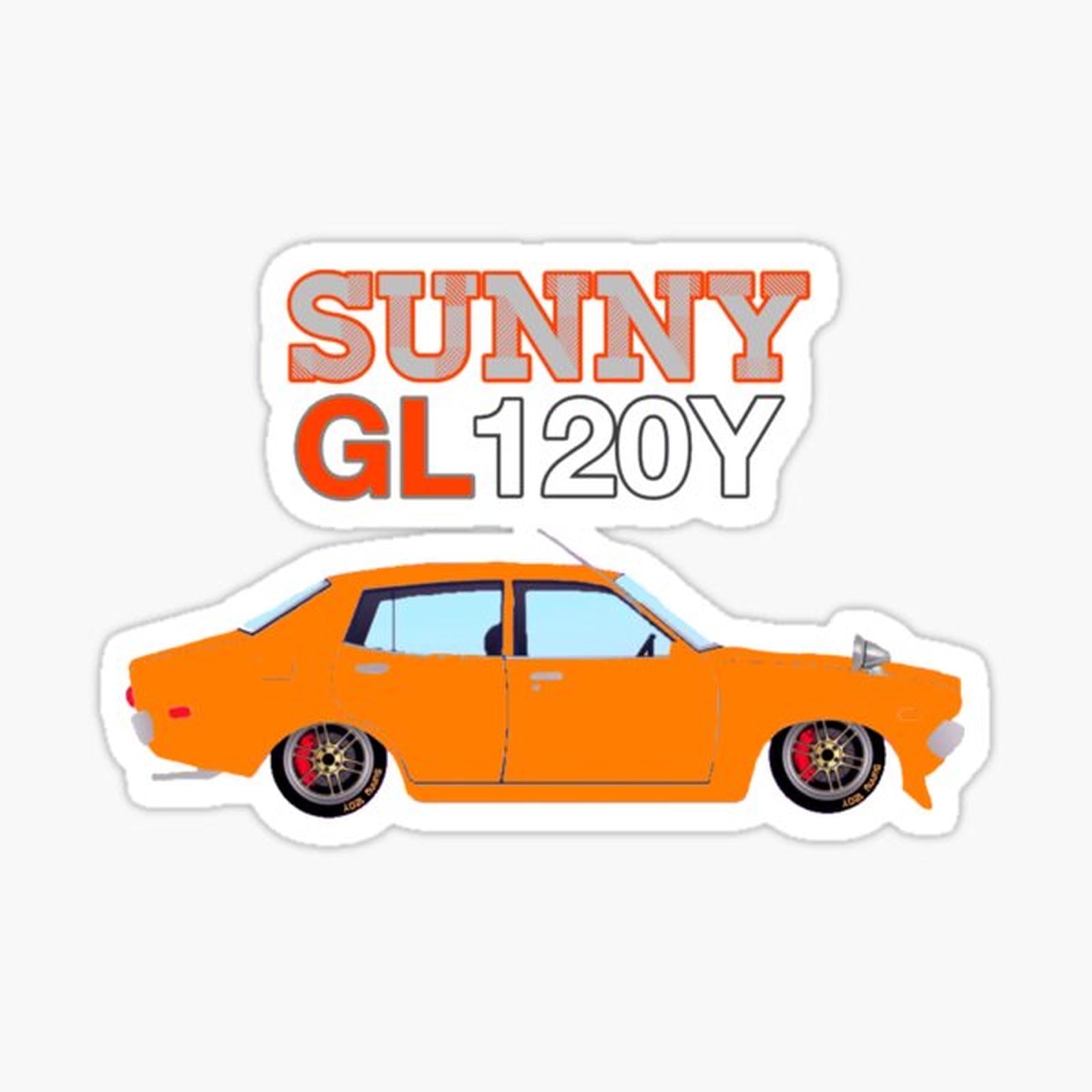 Orange Datsun Sunny GL