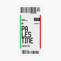 Palestine Travel Ticket Palestine Boarding Pass