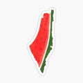 Palestine watermelon map