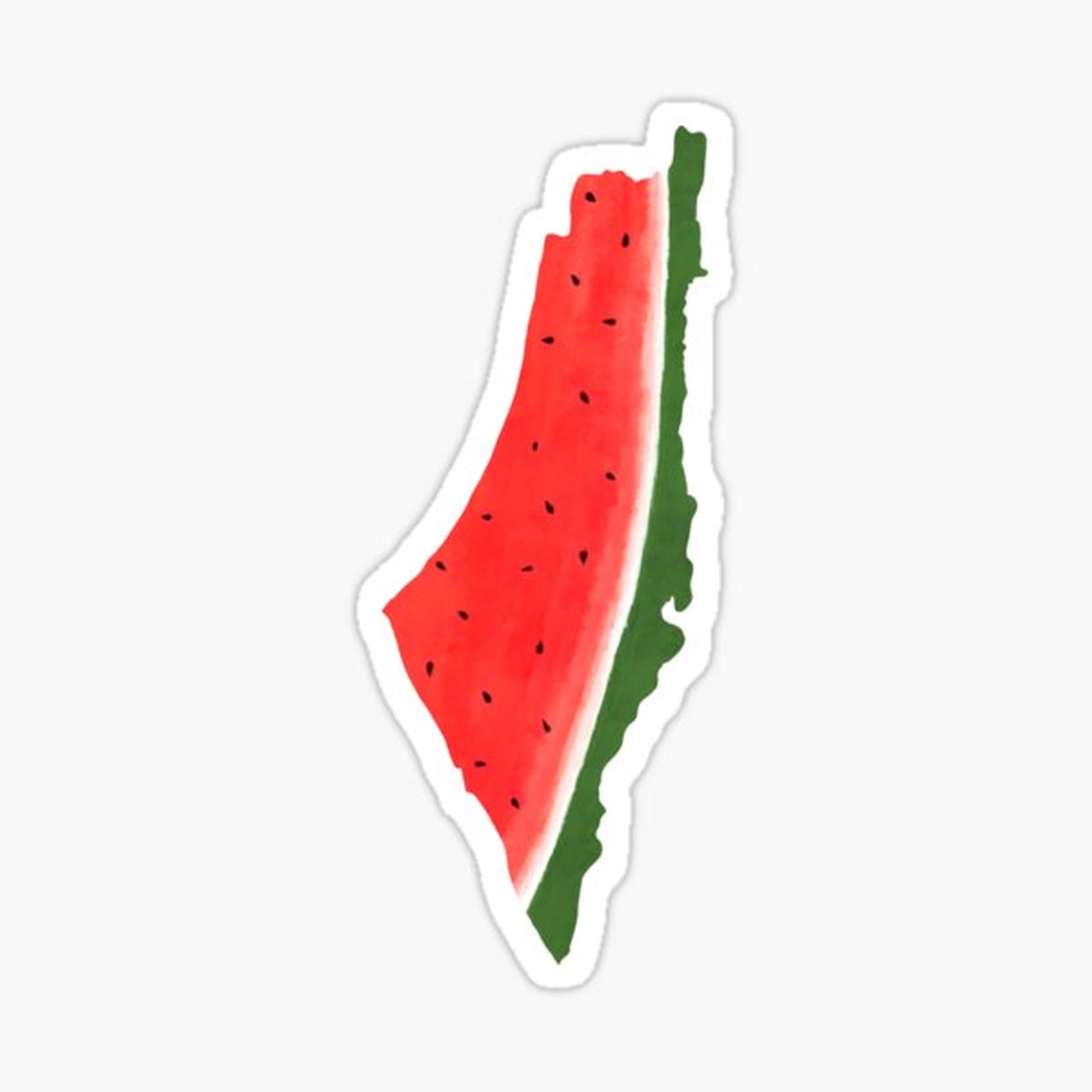 Palestine watermelon map