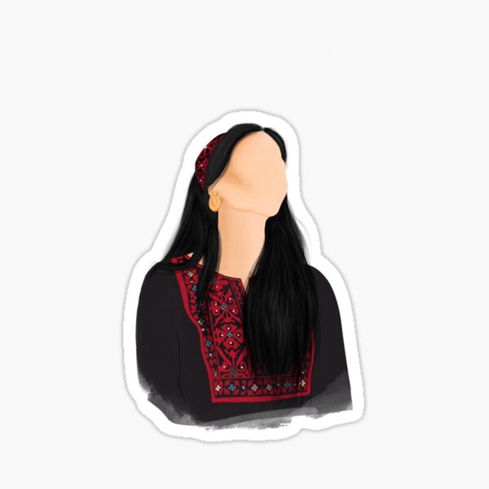 Palestinian thoub _ toub _ thawb woman