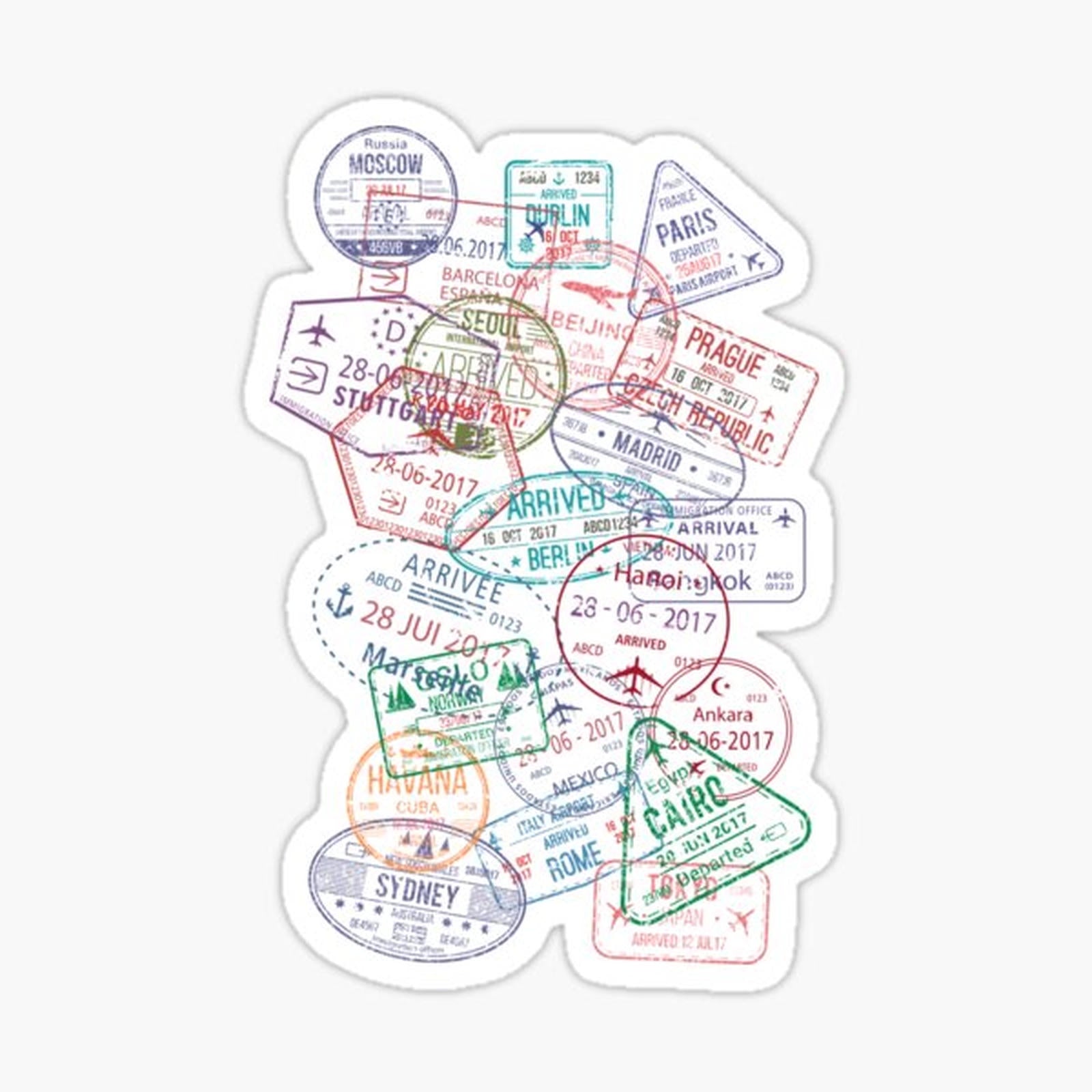 Passport Travel Stamps