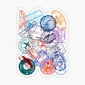 Passport visa stamps