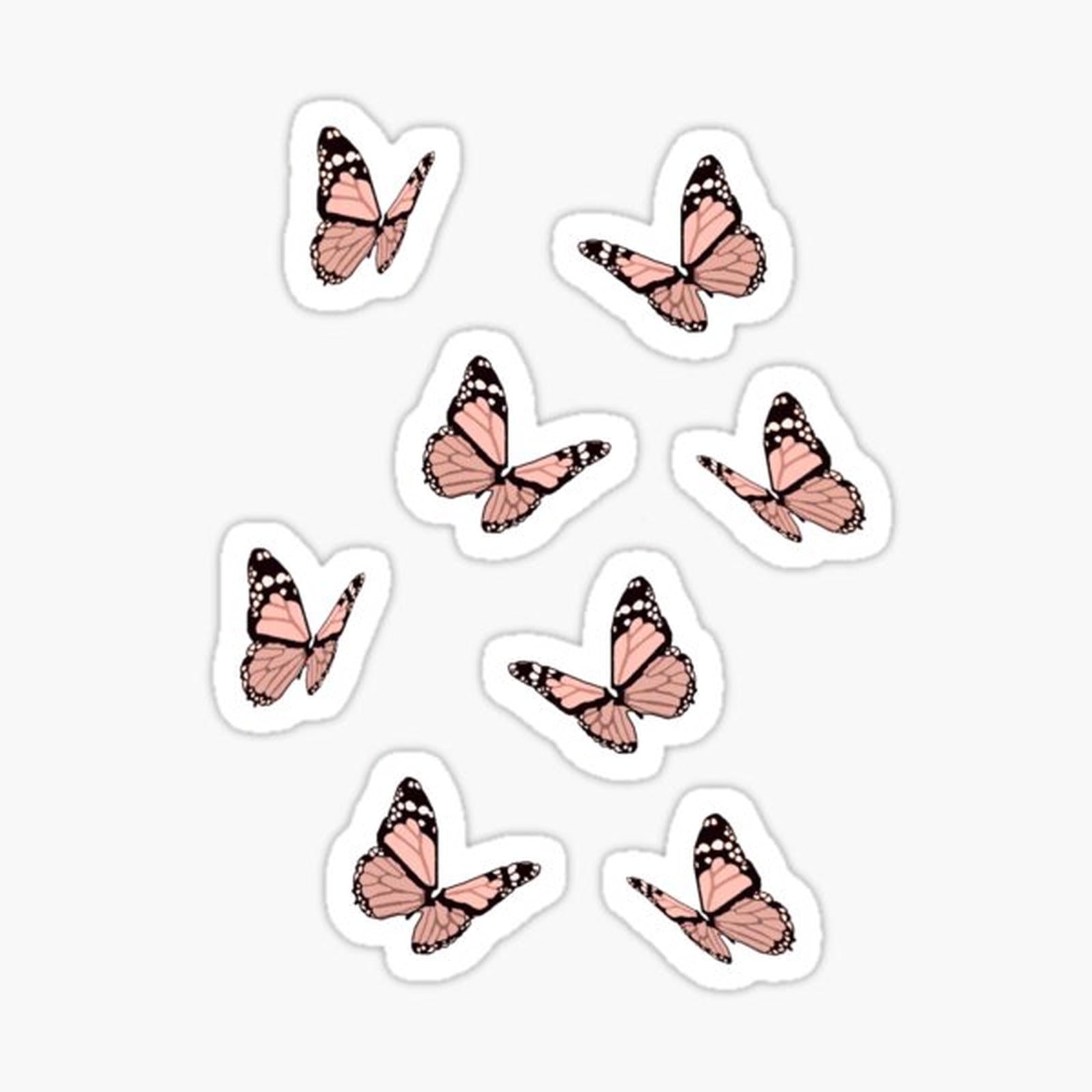 Peach Butterflies