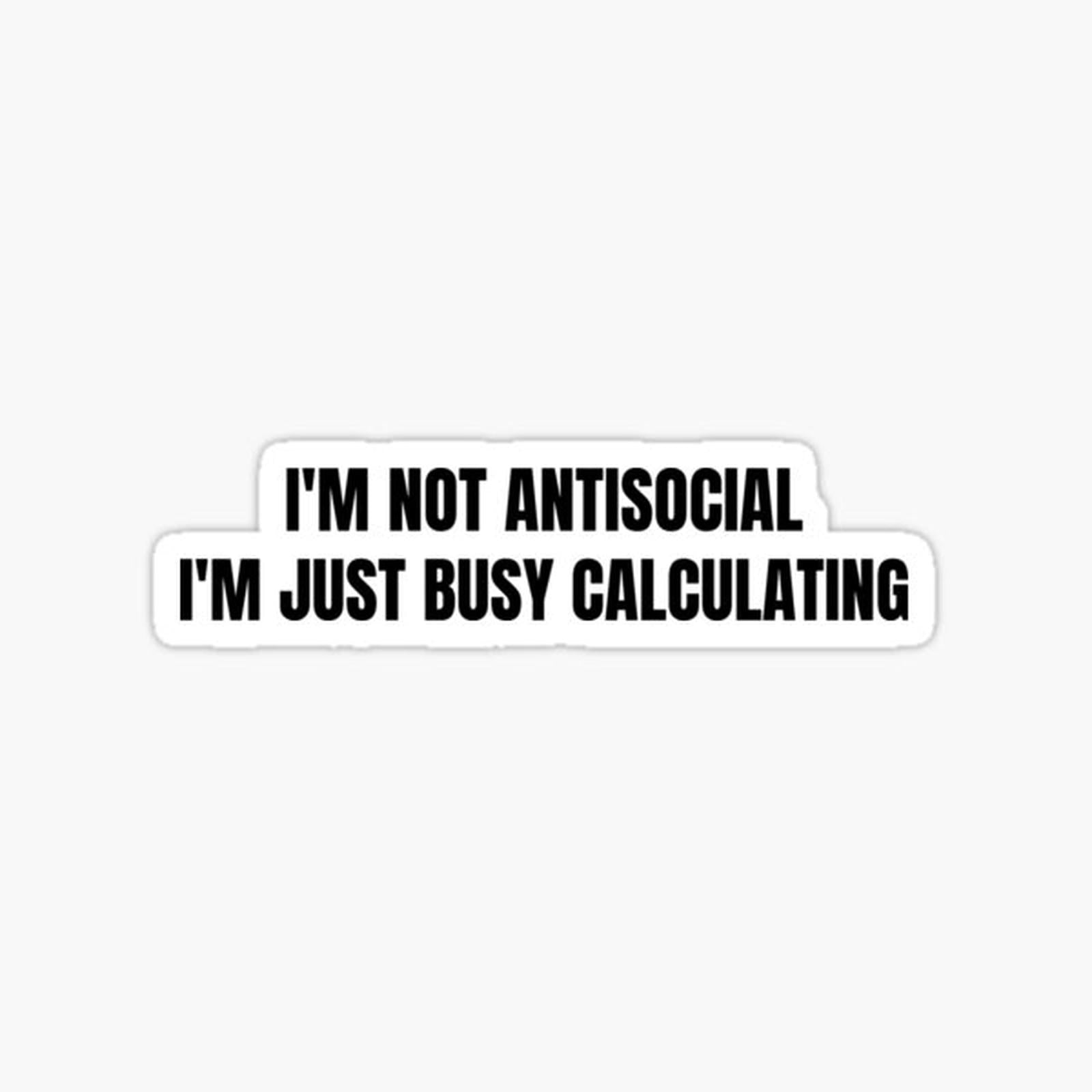 Personal Accountant - I'm not Antisocial, I'm just busy Accounting