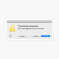 Photoshop Quit Unexpectedly
