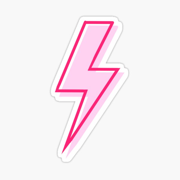 pink and red lightning