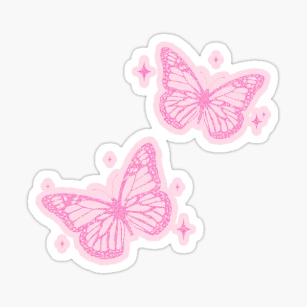 pink butterflies