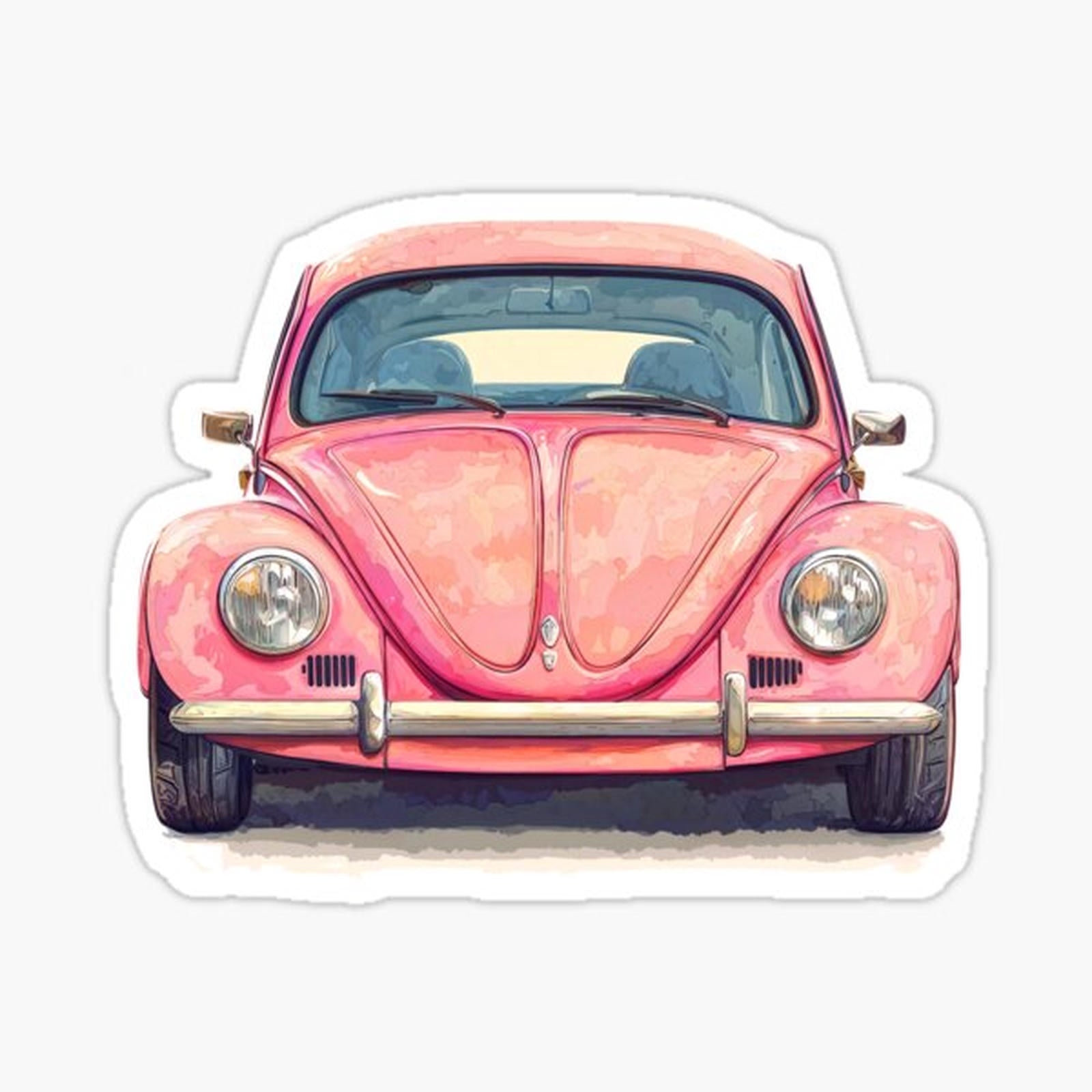 pink car classic legendary oldschool vehicle _ dejco.art