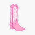 pink cowgirl boot