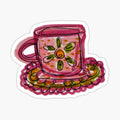 Pink Flower Mug