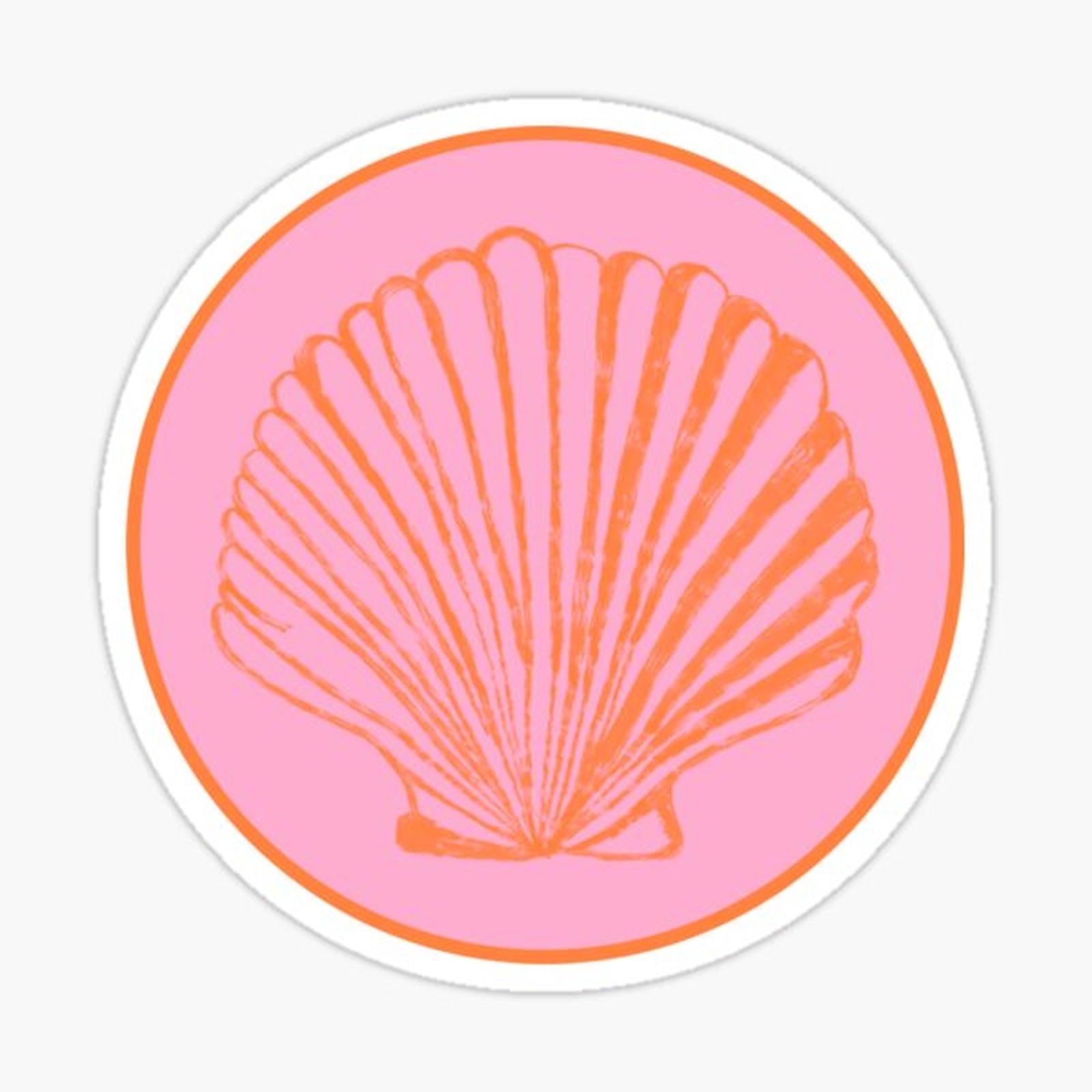 Pink & Orange Seashell