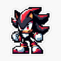Pixel Shadow the hedgehog, Sonic the hedgehog