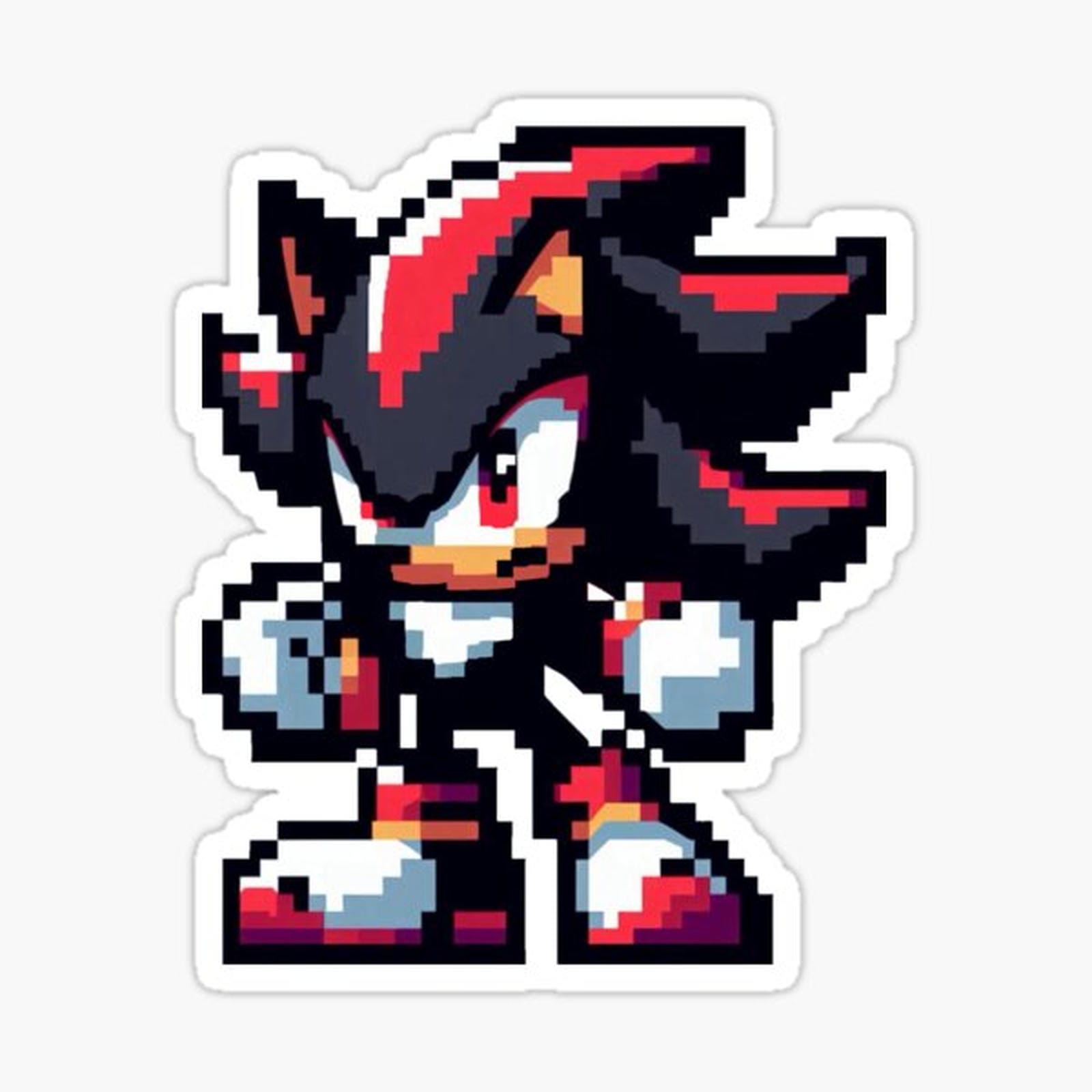 Pixel Shadow the hedgehog, Sonic the hedgehog