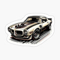 Pontiac firebird illustration