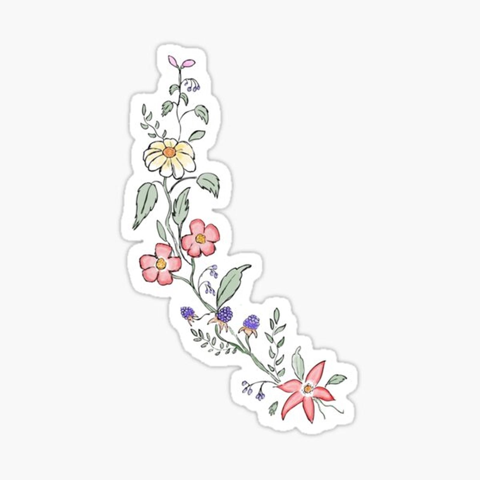 pretty pink floral vine