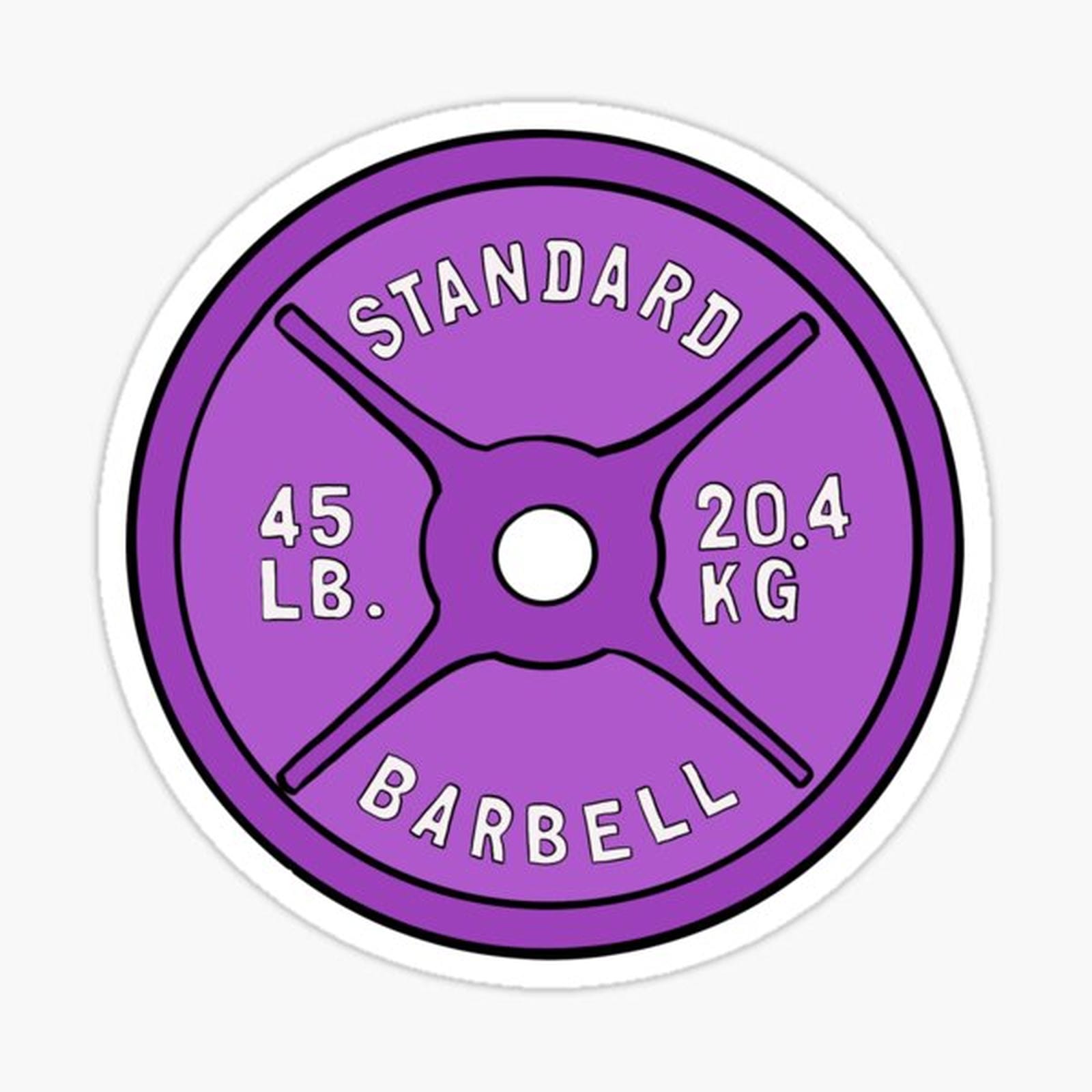 Purple 45 lb plate
