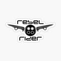 Rebel rider motorcycle logo