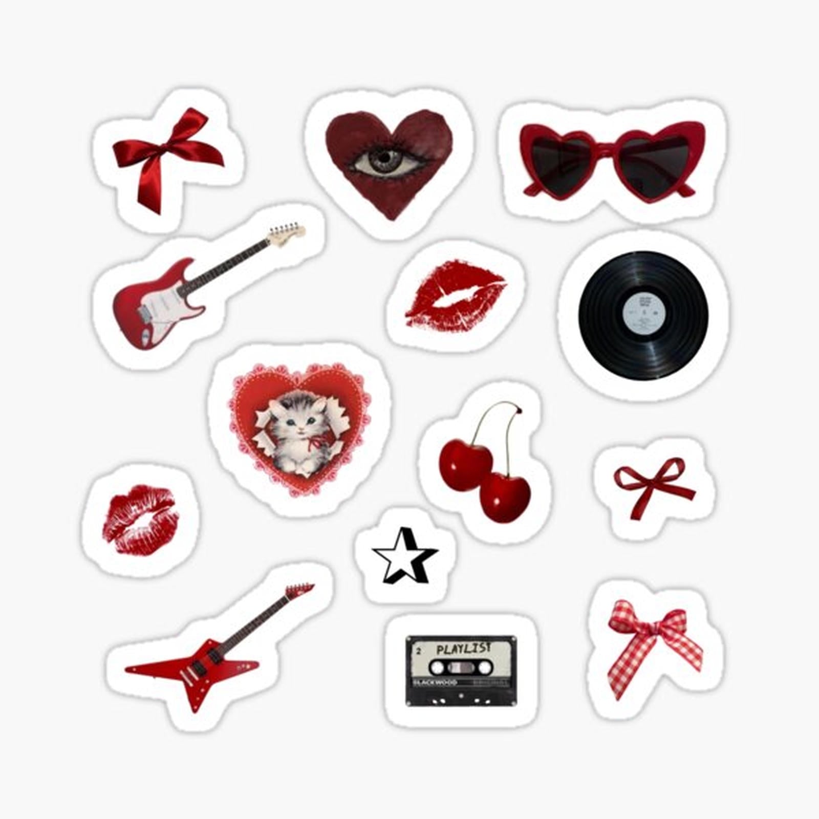 red aesthetic pack