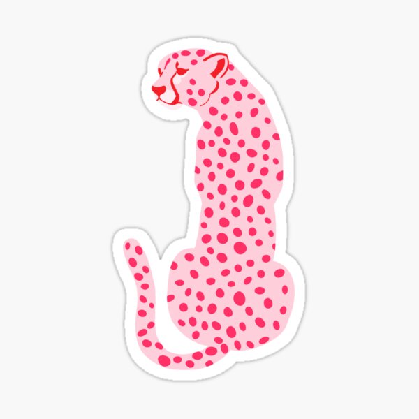red and pink cheetah