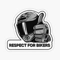 RESPECT FOR BIKERS CAR MOTO STICKER
