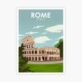 Rome Italy Travel Poster