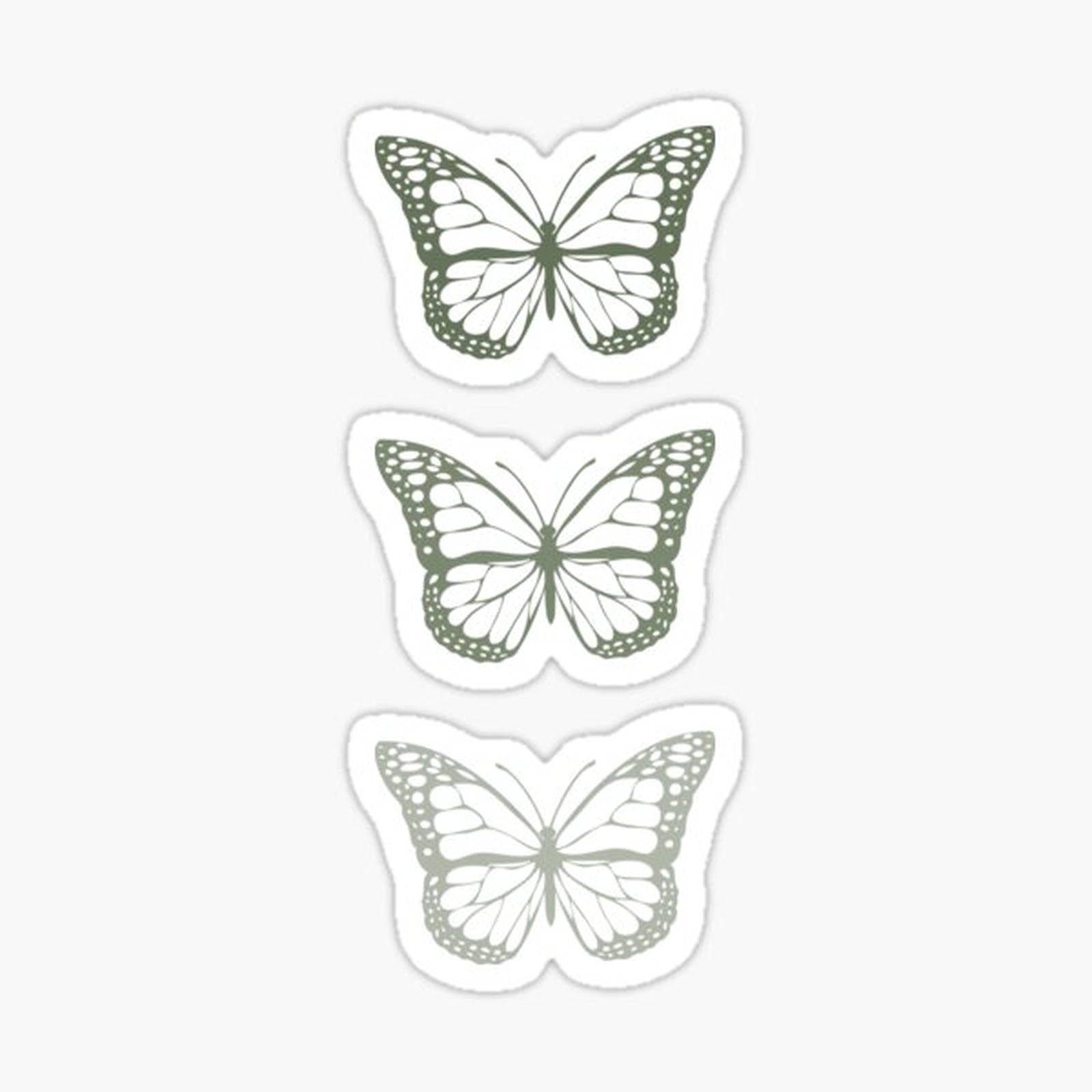 Sage Green Butterfly