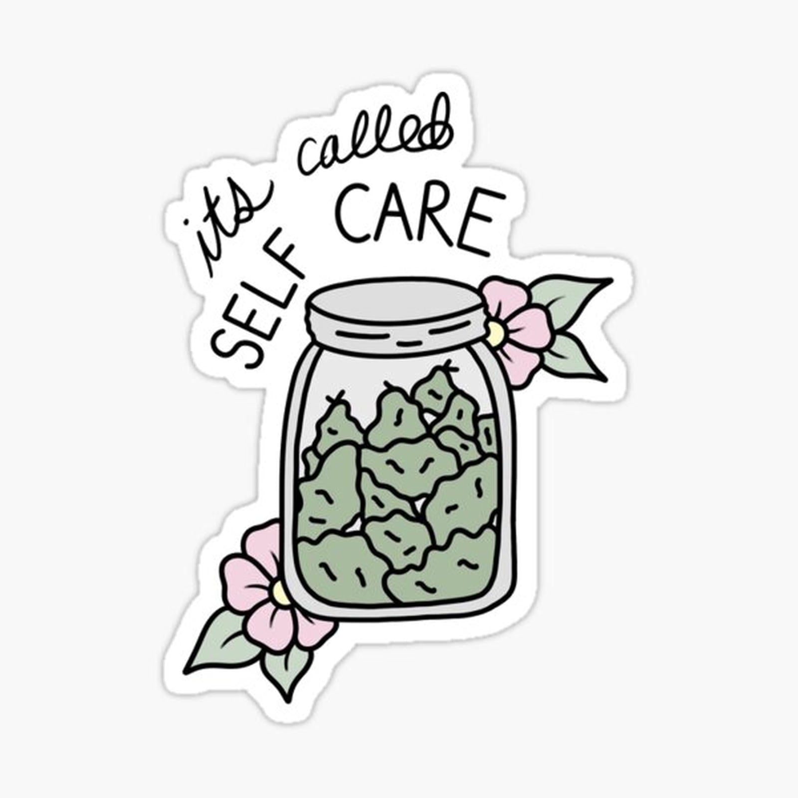 Self care weed jar