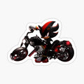 Shadow The Hedgehog Fan Art Merch motorcycle