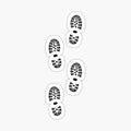 Shoe prints