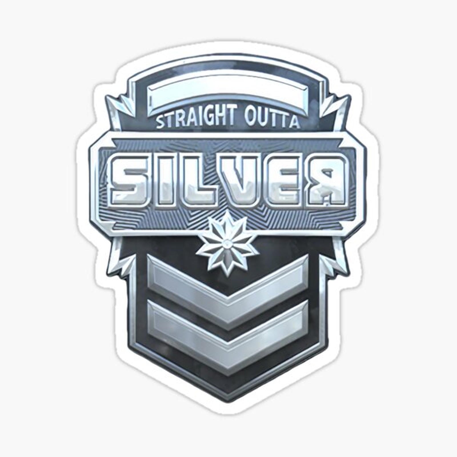 Silver CSGO Sticker