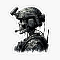 Skeleton Skull Soldier