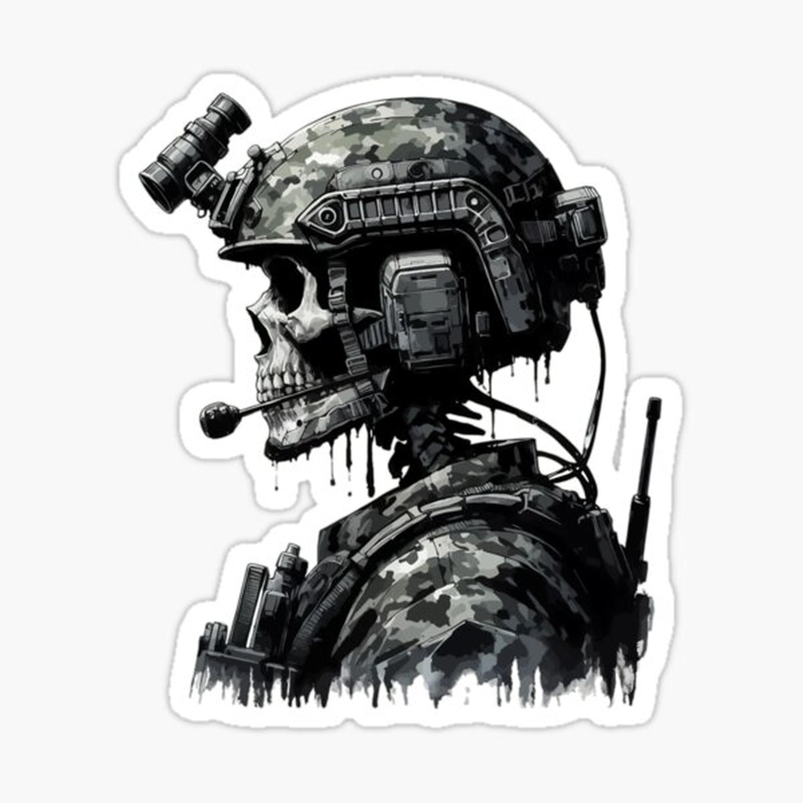 Skeleton Skull Soldier