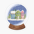 Snow Globe Winter Houses 2