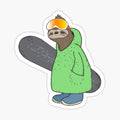 Snowboarding Sloth