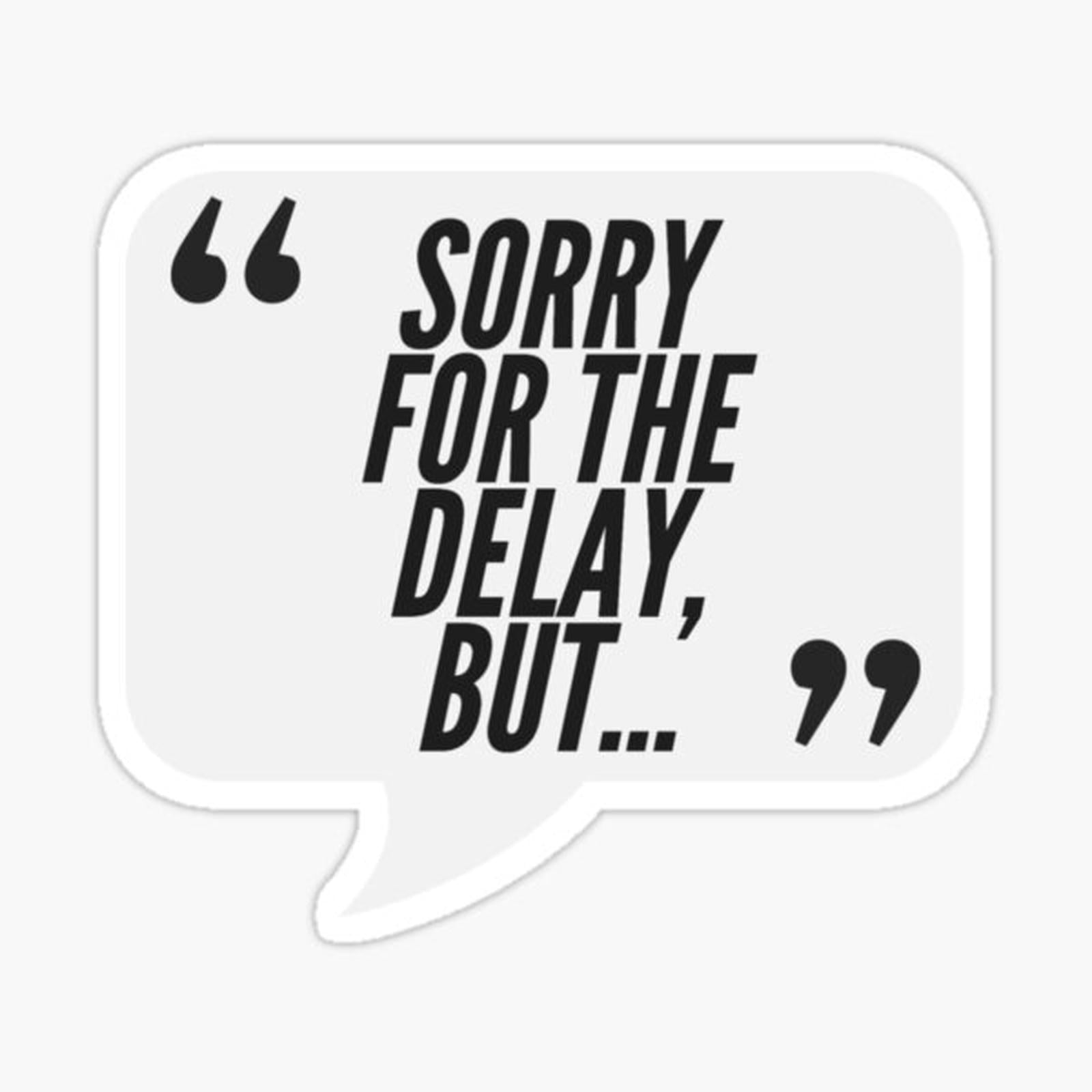 Sorry For The Delay - Consulting, Office, Agency Humor