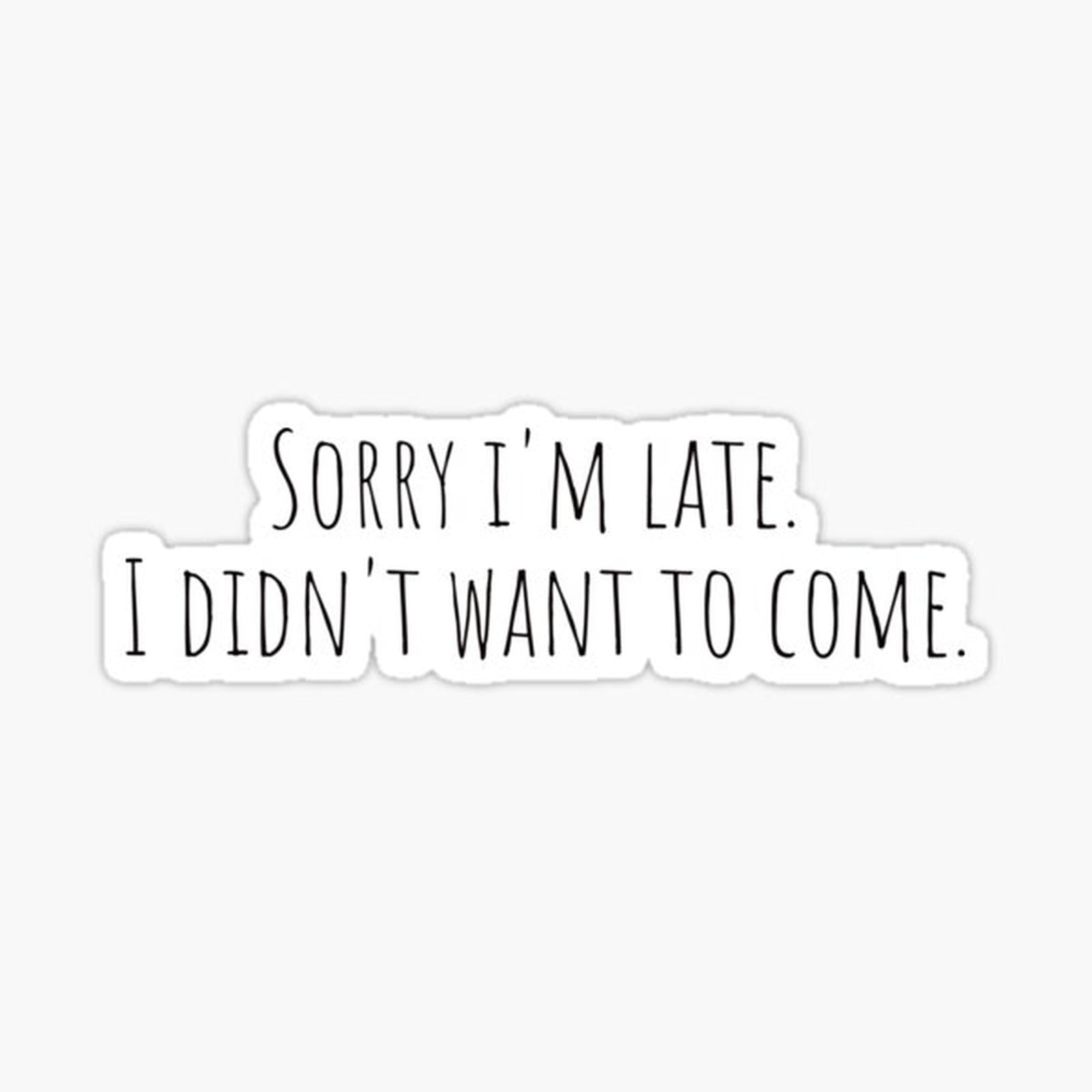 Sorry I'm late