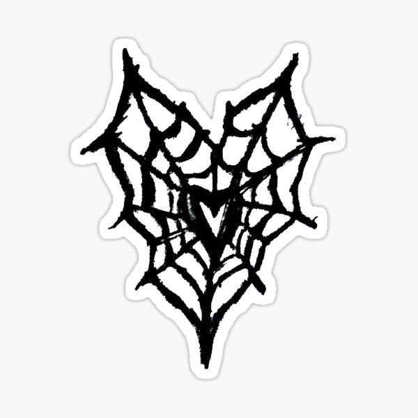 spiderweb heart
