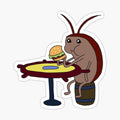 Spongebob cockroach eating krabby patty
